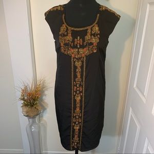 RW&Co.Emballished Front &Shoulder Detailing Dress